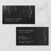 Carte de visite de conception moderne de techno - (Devant / Derrière)