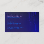 Carte de visite de conception moderne de techno - (Dos)