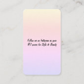 CARTE DE VISITE de conception OMBRE (Dos)