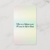 CARTE DE VISITE de conception OMBRE (Dos)