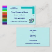 Carte de visite de conception/peintre (Devant / Derrière)