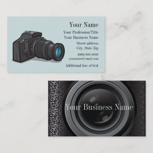 Carte de visite de conception photographique (Devant / Derrière)