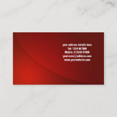 Carte de visite de conception simple (Dos)