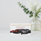 Carte de visite de concessionnaire automobile, aut (Debout devant)