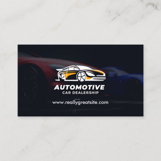 Carte de visite de concessionnaire automobile, aut (Devant)