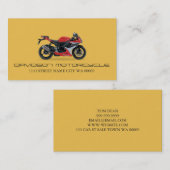 Carte de visite de concessionnaire automobile Moto (Devant / Derrière)