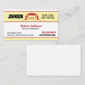 Carte de visite de concessionnaire automobile, par (Devant / Derrière)