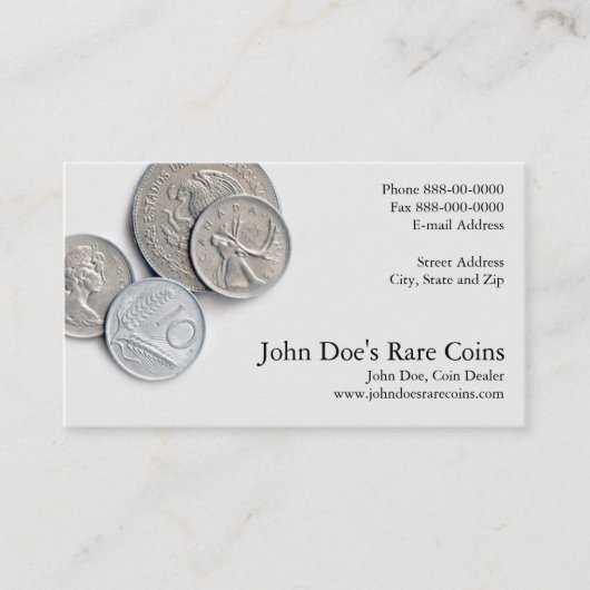 Carte de visite de concessionnaire de pièces (Devant)