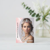 Carte de visite de concours Pink Ice Platform Prom (Debout devant)