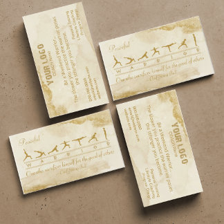 Carte de visite de conditionnement physique du gue