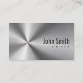 Carte de visite de conducteur cool en acier inoxyd (Devant)