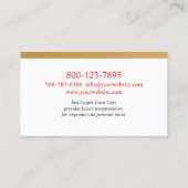 Carte de visite de conduite de voiture de ville no (Dos)