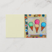 Carte de visite de cônes de crème glacée (Devant)