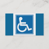 Carte de visite de connexion Handicap (Dos)