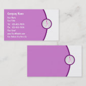 Carte de visite de conscience de cancer du sein (Devant / Derrière)