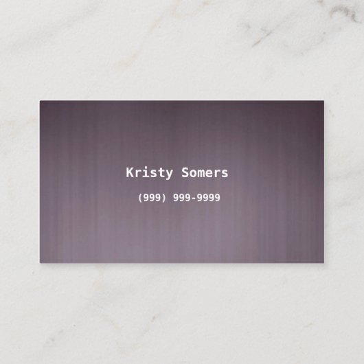 Carte de visite de conseil (Dos)