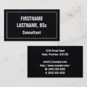 Carte de visite de conseil Bold & Eyecatching (Devant / Derrière)
