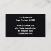 Carte de visite de conseil Bold & Eyecatching (Dos)