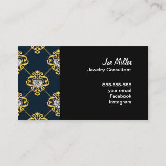 Carte de visite de conseil en bijouterie - Diamant