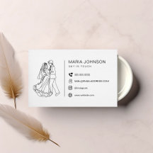 Carte de visite de conseil en mariage