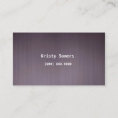 Carte de visite de conseil familial (Dos)