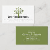 Carte de visite de conseil familial (Devant / Derrière)