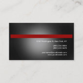 Carte de visite de conseil professionnel Monogramm (Dos)