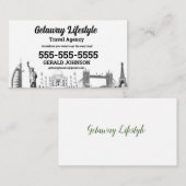Carte de visite de conseiller aux voyages (Devant / Derrière)