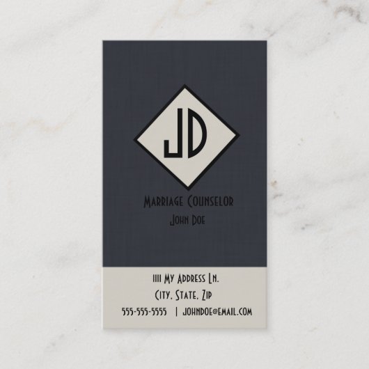 Carte de visite de conseiller de mariage (Devant)