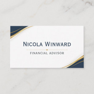 Carte de visite de conseiller financier