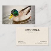 Carte de visite de conserve de delta (Devant / Derrière)