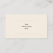 Carte de visite de constructeur/entreprise de (Dos)