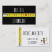 Carte de visite de construction (Devant / Derrière)