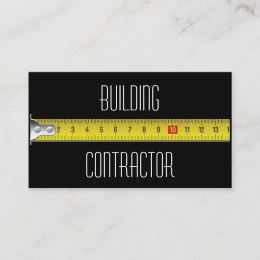 Carte de visite de construction (Devant)