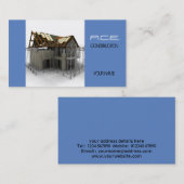 Carte de visite de construction (Devant / Derrière)