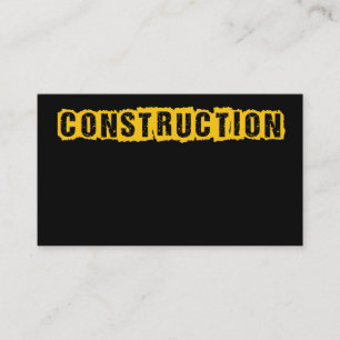 Carte de visite de construction