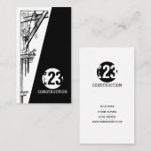 Carte de visite de construction (Devant / Derrière)