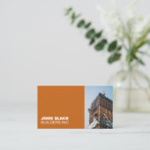 Carte de visite de construction (Debout devant)