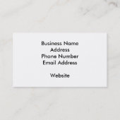 Carte de visite de construction (Dos)