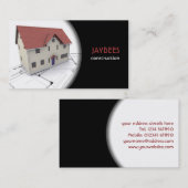 Carte de visite de construction/architecte (Devant / Derrière)