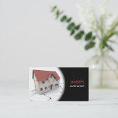 Carte de visite de construction/architecte (Debout devant)