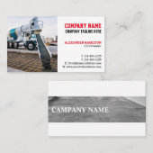 Carte de visite de construction (béton) 02 (Devant / Derrière)