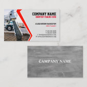 Carte de visite de construction (béton) modifiable (Devant / Derrière)