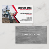 Carte de visite de construction (béton) modifiable (Devant / Derrière)