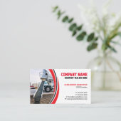 Carte de visite de construction (béton) modifiable (Debout devant)