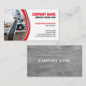 Carte de visite de construction (béton) modifiable (Devant / Derrière)