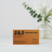 Carte de visite de construction Brown (Debout devant)