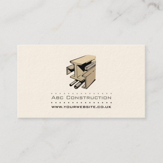 Carte de visite de construction/constructeur (Devant)