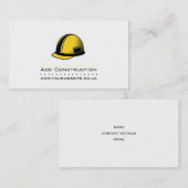 Carte de visite de construction/constructeur (Devant / Derrière)