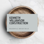 Carte de visite de construction d'ardoise tendue e